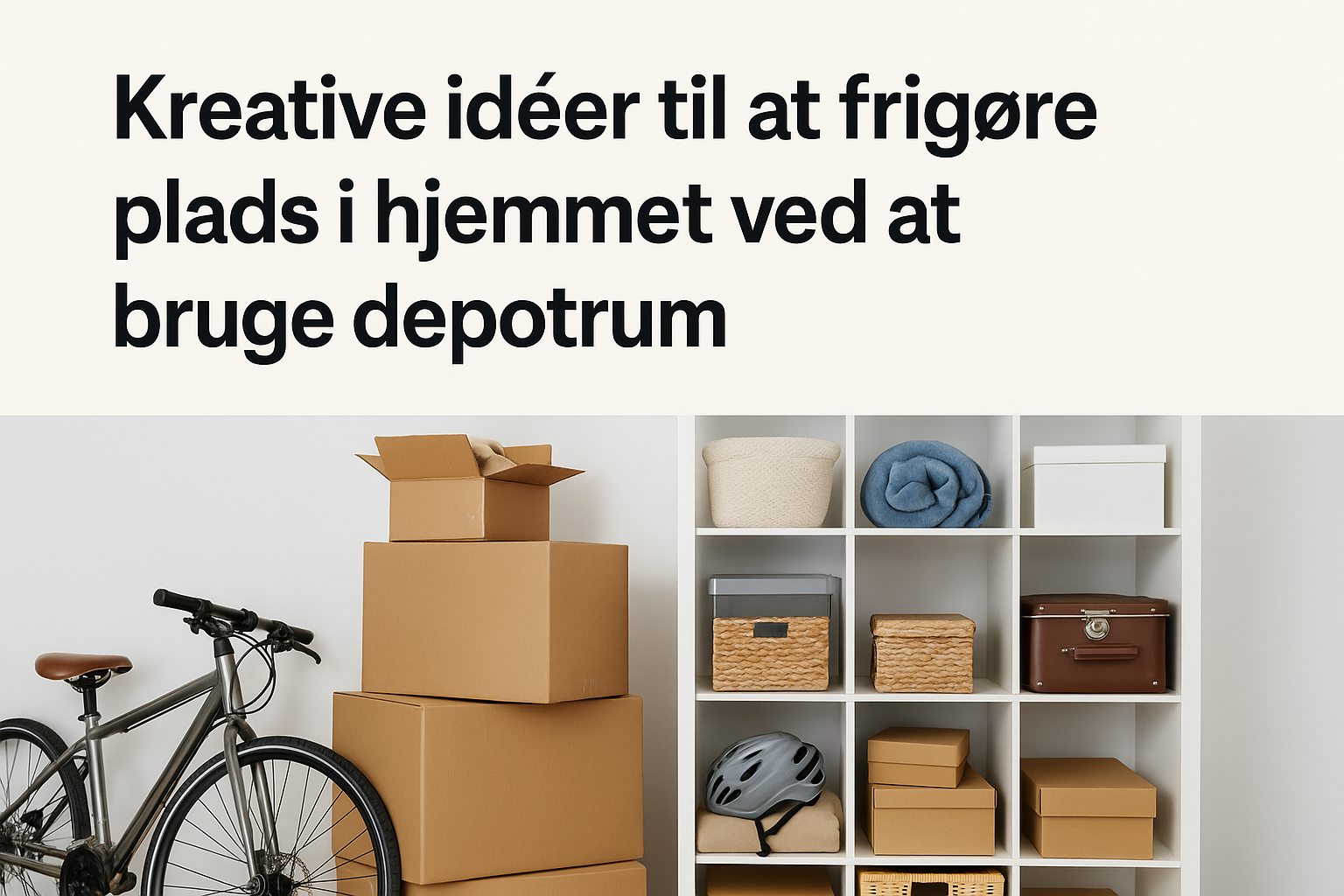 Kreative idéer til at frigøre plads i hjemmet ved at bruge depotrum
